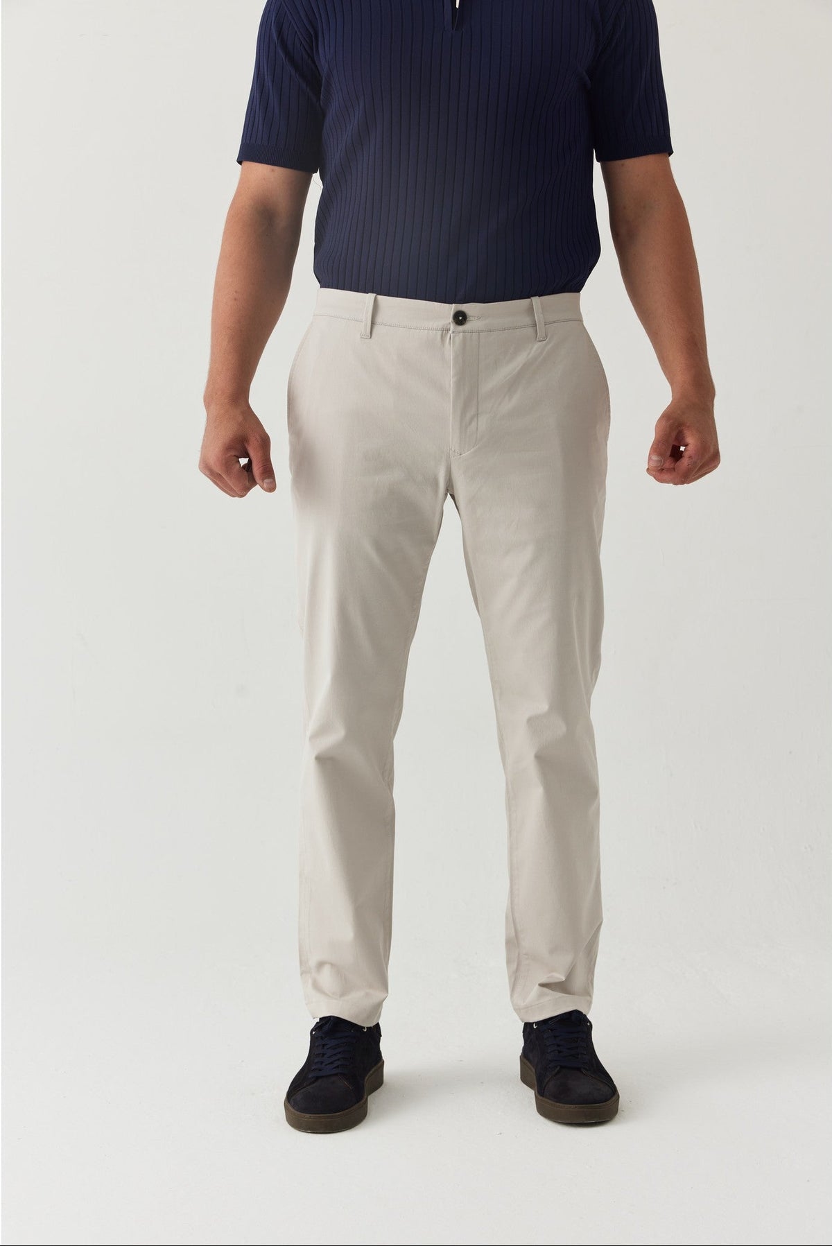 Taş rengi Klasik Chino Pantolon