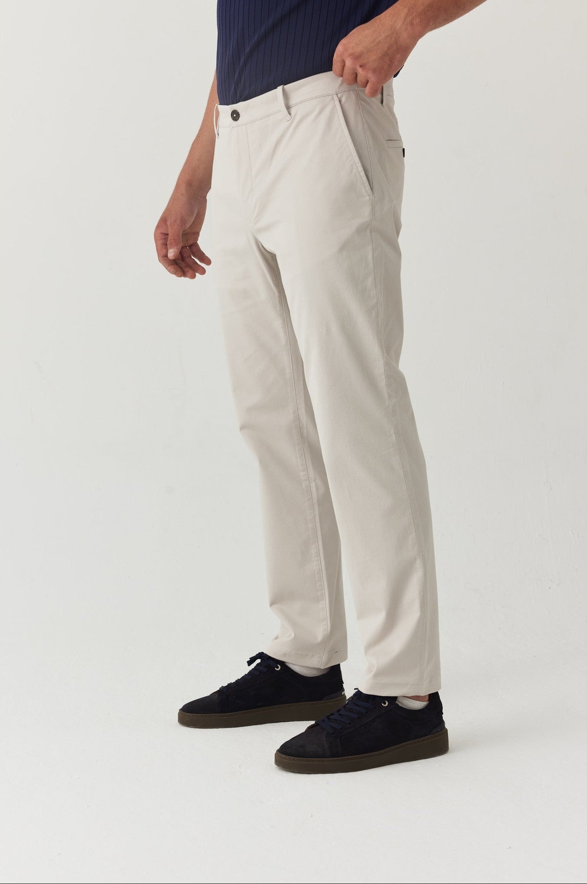Taş rengi Klasik Chino Pantolon