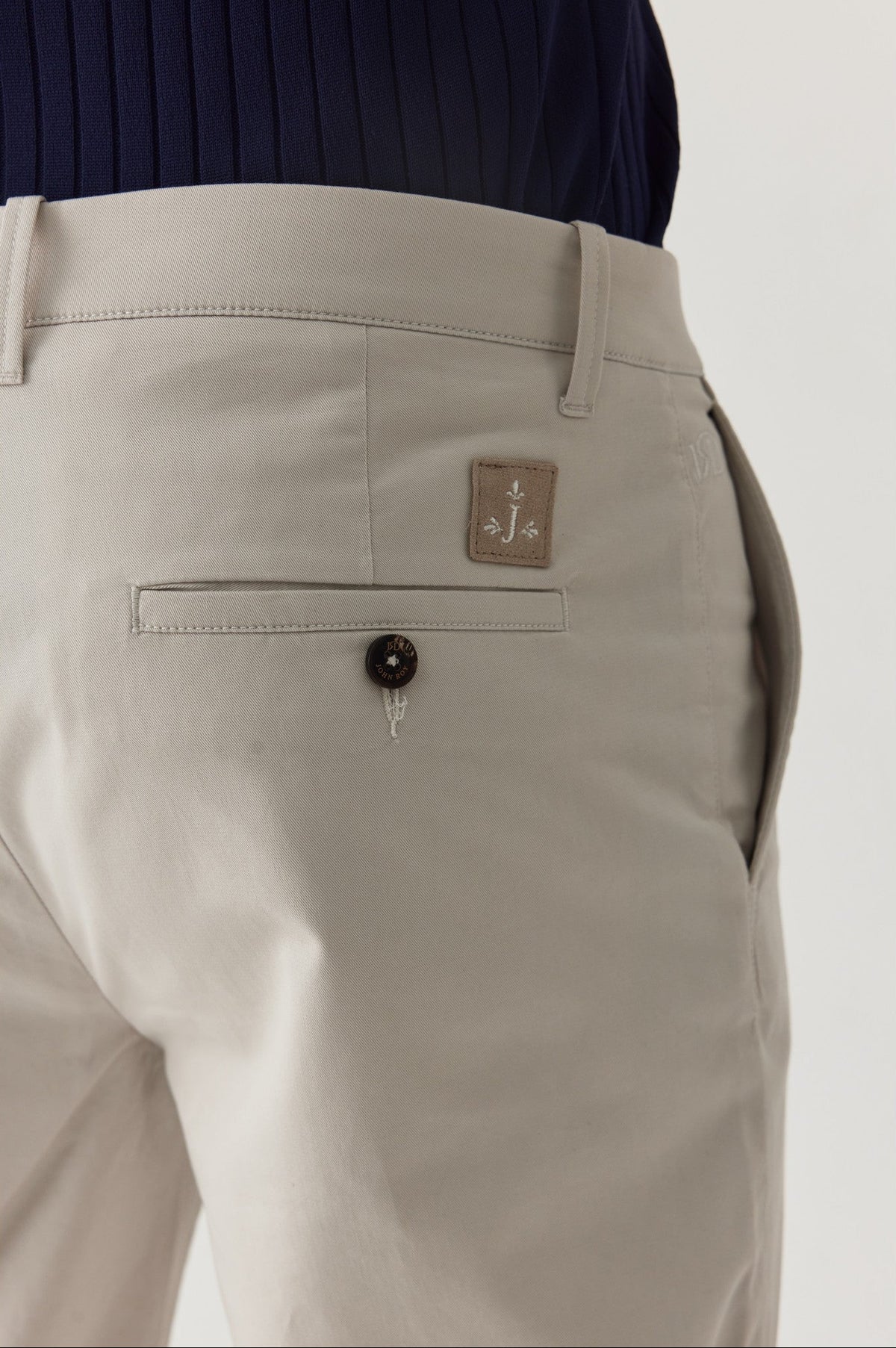 Taş rengi Klasik Chino Pantolon