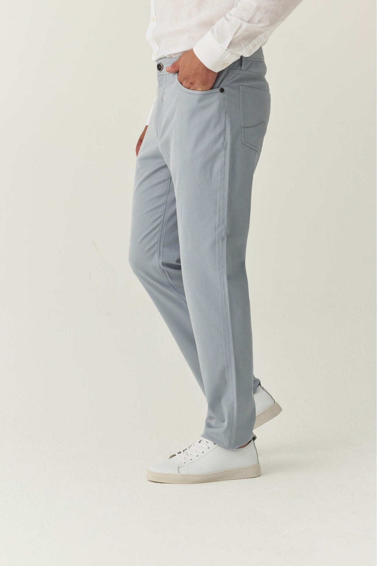 Buz mavisi 5 cep Chino Pantolon